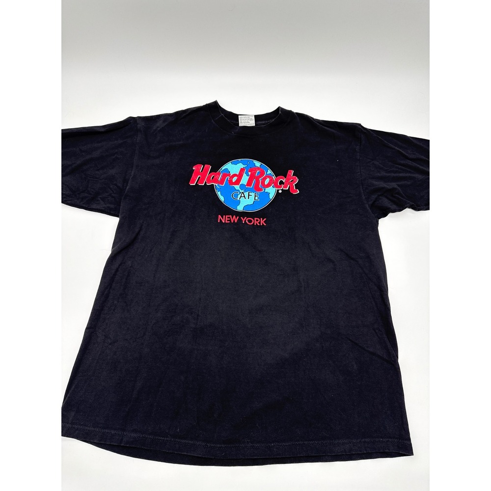 Vintage Hard Rock Cafe New York T-Shirt Black XL Made in USA Graphic Tee